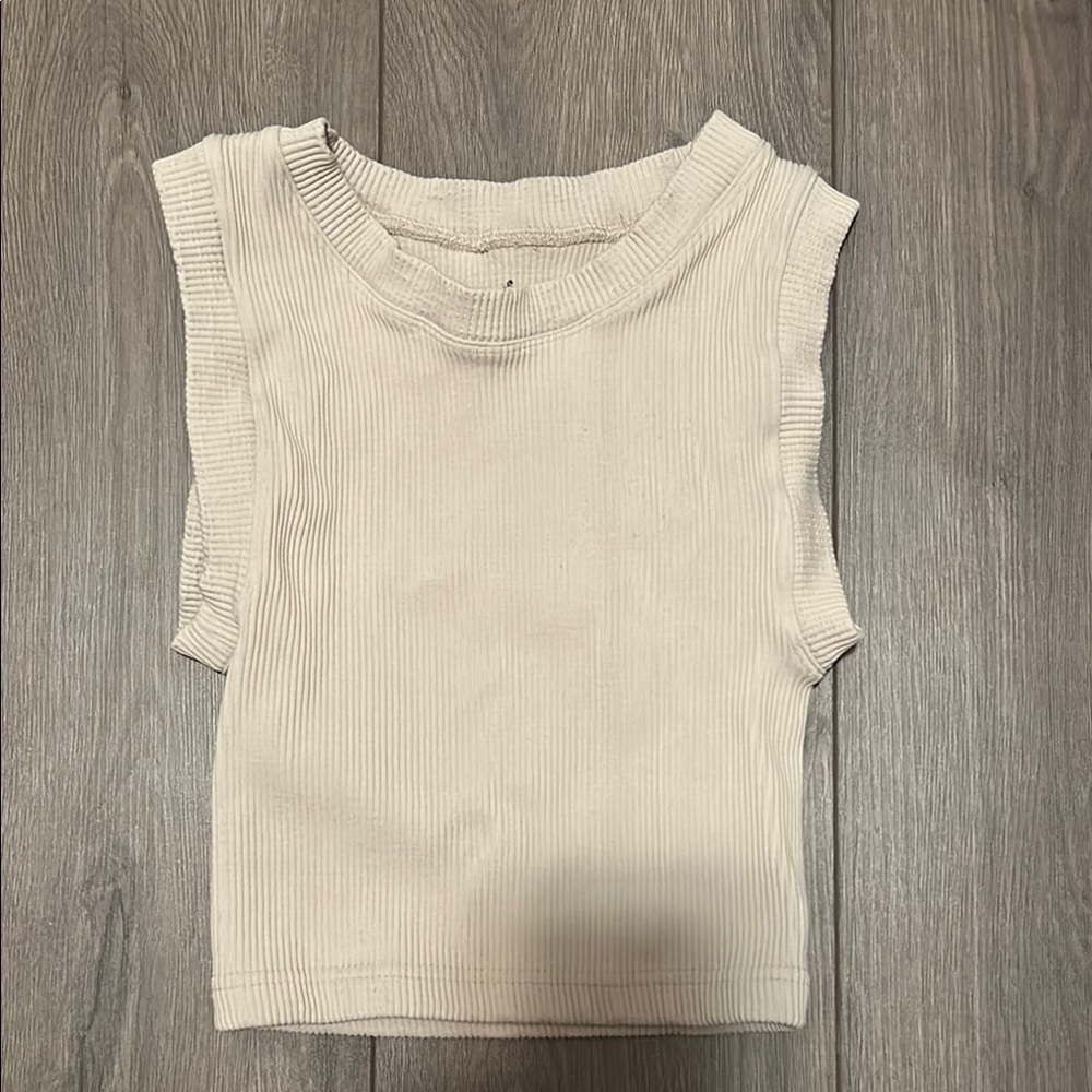 FP Movement by Free People Ribbed Tank Top - Cream
